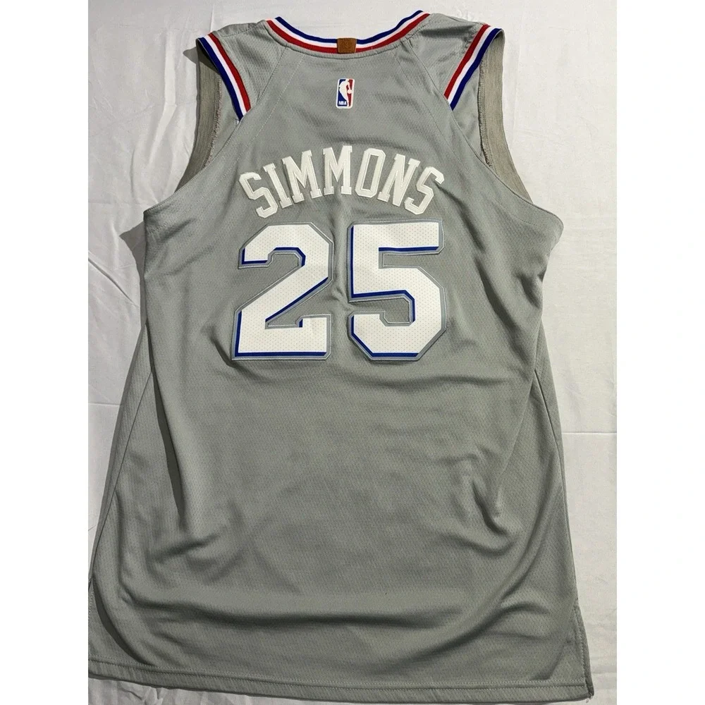 Ben‎ Simmons Nike Sixers City Edition Swingman Jersey Size 50 TALL Men's - Picture 5 of 8